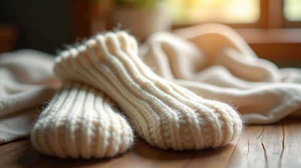 Confort optimisé avec des chaussettes en laine mérinos